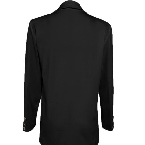Ladies' Solid Color Open Placket Shoulder Elegant Commuting Suit Jacket - Image 3