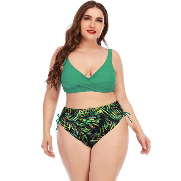 Custom European And American Women Sexy Split Plus Size Two Piece Swimwear - Image 5