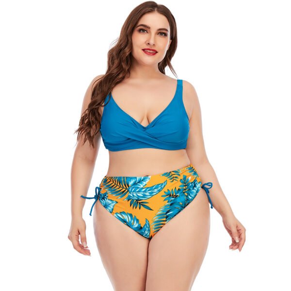 Custom European And American Women Sexy Split Plus Size Two Piece Swimwear - Image 4