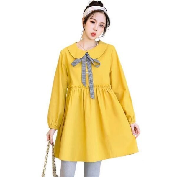 Pregnant Women's Long Sleeve Dress Trendy Hot Mom Personality - Image 4
