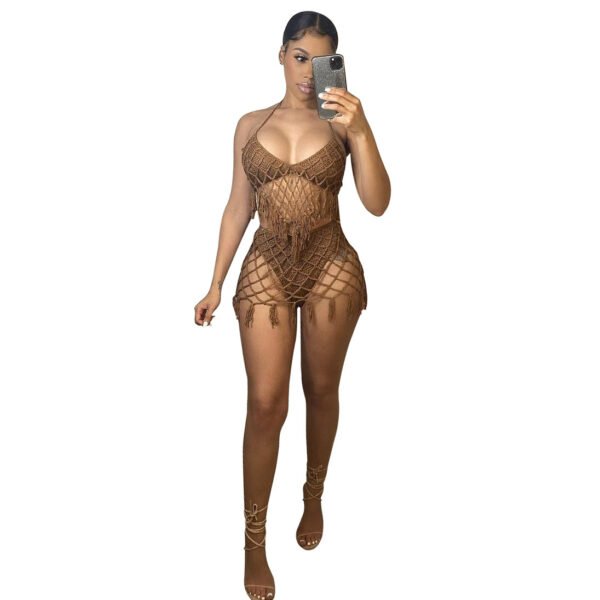 Adogirl Summer Beach Sexy Bikini Women Swimwear Hollow Out - Image 3