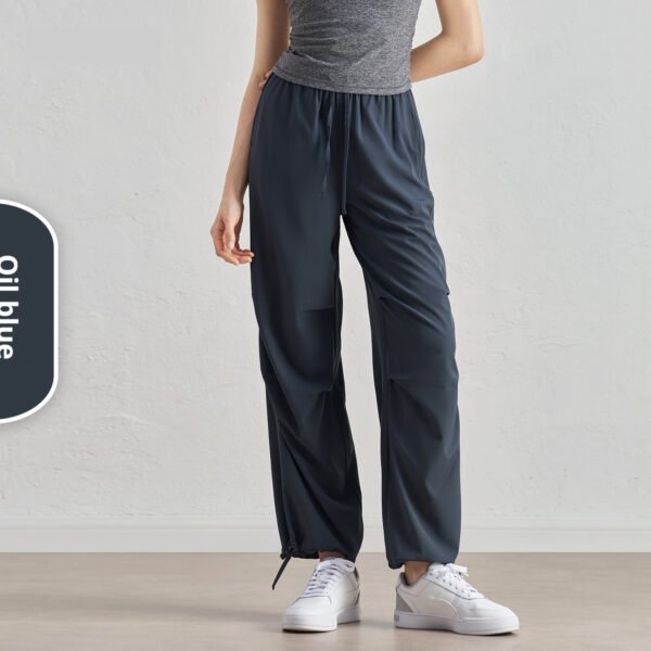 High Waist Slimming Loose Outdoor Casual Jogger Straight Sun Protection Fitness Pants - Image 5