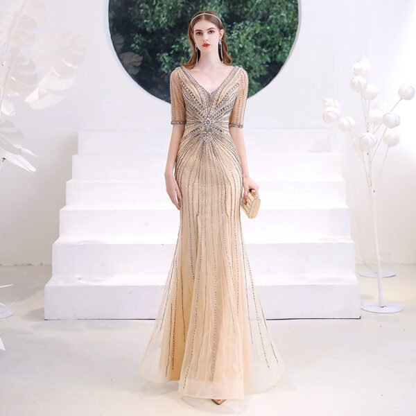 High-end Heavy-duty Fishtail Evening Dress Skirt Female - Image 3