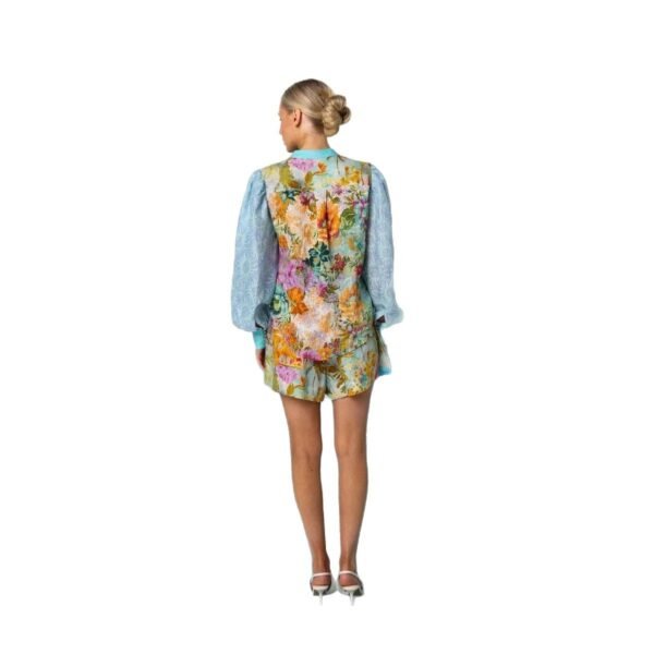 Casual Long Linen Sleeves Shirt Shorts Suit - Image 3