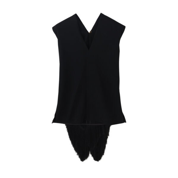 Black Sleeveless White Shirt Skirt Suit Women's Casual - Image 5