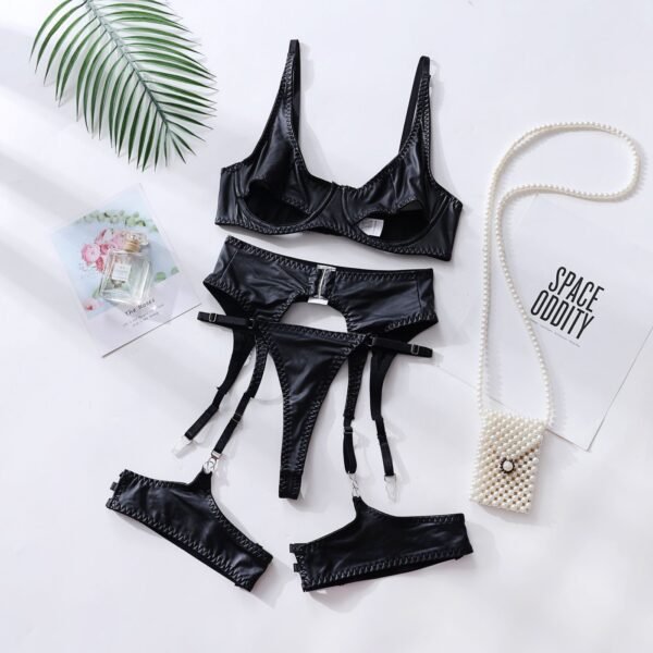 Lingerie Leather Patent Leather Seductive Set - Image 9