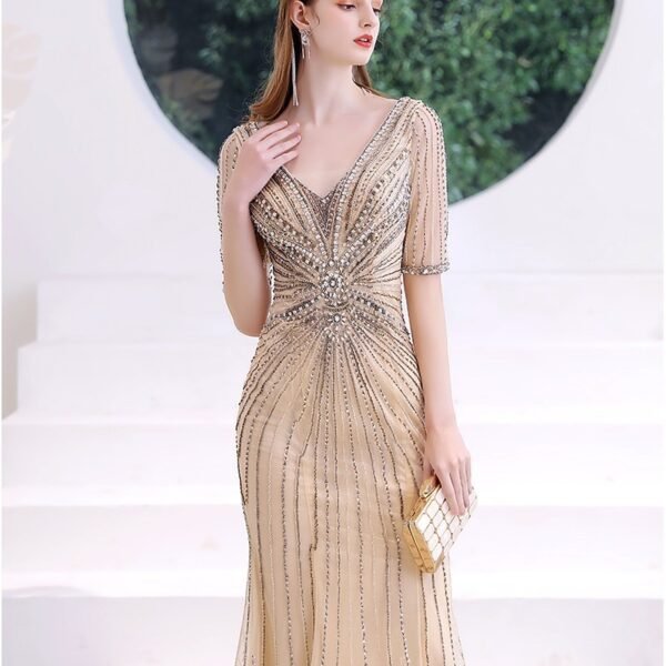 High-end Heavy-duty Fishtail Evening Dress Skirt Female - Image 4